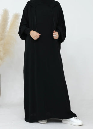2024 Clothes for Muslim Women Fashion Summer Autumn Muslim Long Sleeve Solid Color Long Abaya Hijab Dress Kaftan Abaya Dubai