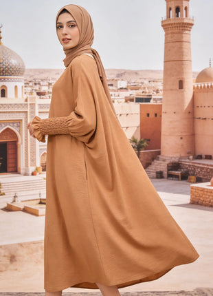 Minimalist Black Front-Zip Plain Abaya Maxi Dress Women Muslim Egyptian Kaftan Ramadan Jalabiya Islam Saudi Arabic Outfits 2025