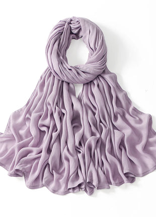 Muslim Modal Hijab Rayon Cotton Shawls for Women Plain Scarf Big Size Headscarf Islamic Turban Headband 190*85cm