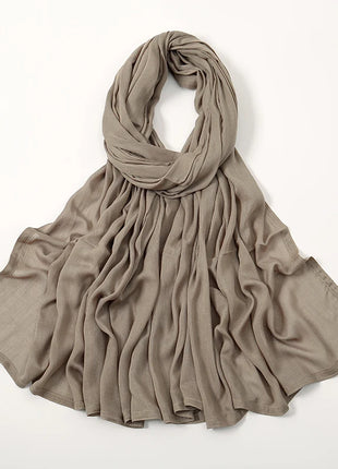 Muslim Modal Hijab Rayon Cotton Shawls for Women Plain Scarf Big Size Headscarf Islamic Turban Headband 190*85cm