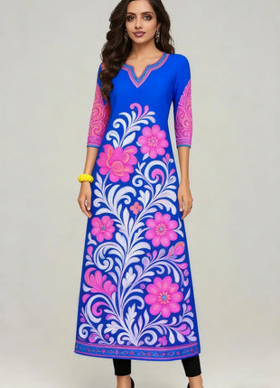 National style Kurt Women's Fashion Comfortable Long Sleeve Straight Casual Ethnic Peacock Pattern New Dress Ladies Abaya Muslim