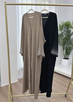 Eid Muslim Diamond Abaya For Women Button Cardigan Up Jalabiya Ramadan Dress 2026 Ramadan Caftan Party Long Robe Vestido Largos