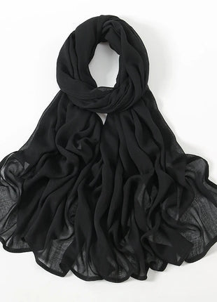 Fashion Modal Hijab Rayon Cotton Shawls Muslim Hijabs For Women Plain Scarf Big Size Headscarf Islamic Turban Headband 190*85cm