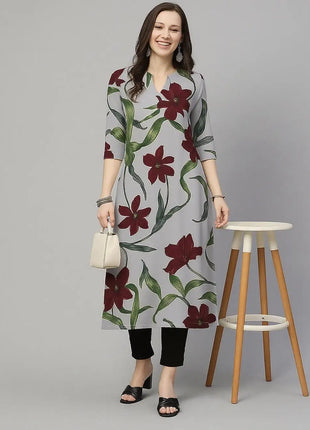 Muslim Kurt Women Fashion Comfortable Dress Long Sleeve Straight Tube Casual Ethnic Flower Vestidos Longos Moroccan Kaftan Dress