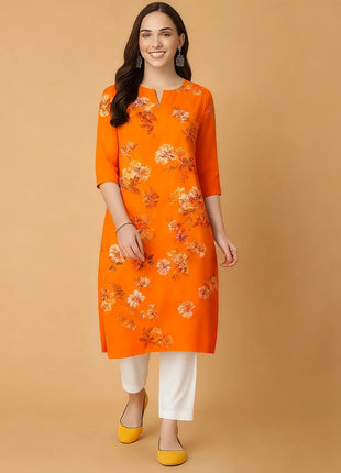 National style Muslim Women's Casual Fashionable And Comfortable Kurtta Dress Long Sleeved Flowers Straight Tube Casual Ethnic