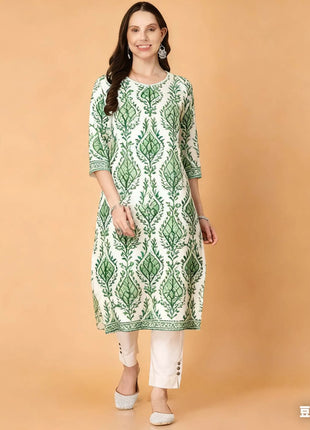 National style Kurtta Women Fashion Comfortable Slit hem Straight Casual Ethnic Peacock Pattern New Dress Ladies Turkish Abaya