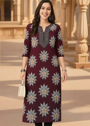 Muslim Peacock Casual Fashionable Kurt Dress Tube Ethnic Moroccan Takchita Dress Turkish Abaya Robe Longue Femmes Slit hem