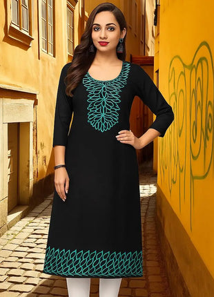 Muslim Kurtta Women Casual Fashion Dress National Style Straight Tube Casual Ethnic Abito Donna Musulmana Slit hem Turkish Abaya