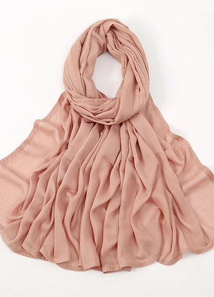 Fashion Modal Hijab Rayon Cotton Shawls Muslim Hijabs For Women Plain Scarf Big Size Headscarf Islamic Turban Headband 190*85cm
