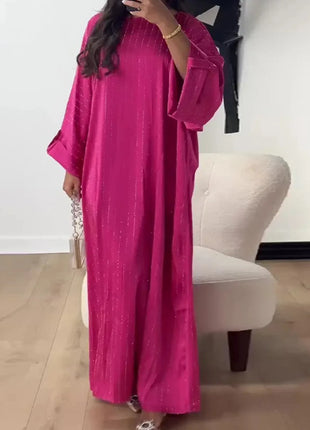 2024 Luxury Dubai Abaya Dress for Muslim Women Ramadan Eid Saudi Arabia Party Jalabiya Clothing Islamic Turkey Modest Long Robe