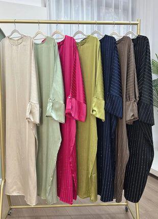 2024 Luxury Dubai Abaya Dress for Muslim Women Ramadan Eid Saudi Arabia Party Jalabiya Clothing Islamic Turkey Modest Long Robe