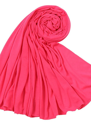 Hot Muslim Fashion Woman Soft Hijabs Scarf Shawl Plain Cotton Jersey Scarves Turban Women Long Shawls Head Wrap Headband Abaya