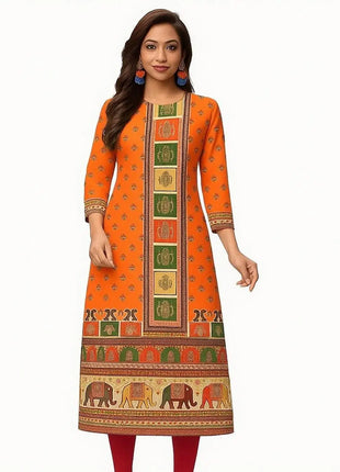 Muslim Dress Kurt Women's Fashionable And Elegant Slit hem Straight Tube Casual Kurtta Pattern Robe Abito Donna Musulmana