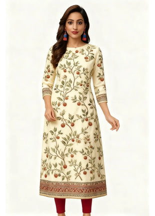 Muslim 2026 Women's Kurt Fashionable And Elegant Straight Tube Casual Kurtta Flowers Pattern Comfortable Dress Slit hem Abaya