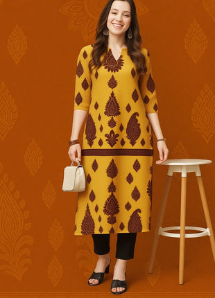 Muslim Women Kurtta Casual Dress National Style Straight Casual Ethnic Flower Mandarin Design Suitable Morocco Marokkaanse