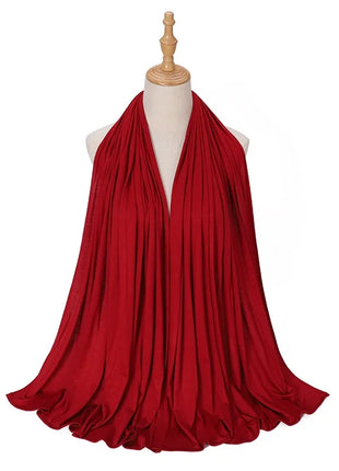 Big Size Jersey Hijabs for Woman Turban Mercerized Cotton Hijab Scarf Shawl Turbans for Women Headscarf Scarves Ramadan Foulard