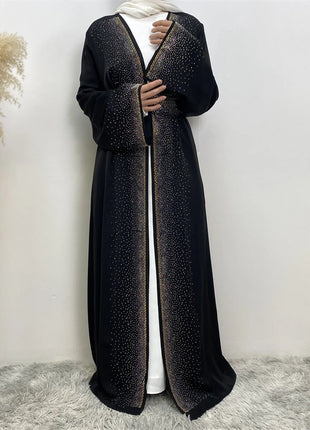 Ramadan Eid Dubai Open Black Muslim Kimono Abaya Damen Turkey Islam Abayas For Women Dress Kebaya Robe Femme Musulmane Kaftan
