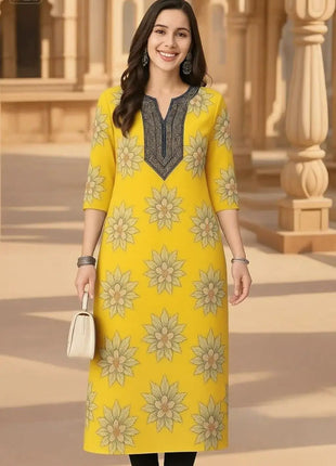 Muslim Women Casual Comfortable Kurt Dress Straight Tube Ethnic Peacock Abito Donna Musulmana Girls Prayer Dress