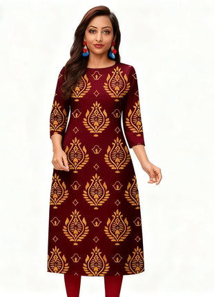 Muslim 2026 Dress Kurt Women Fashionable And Elegant National Style Straight Tube Casual Slit hem Abito Donna Musulmana