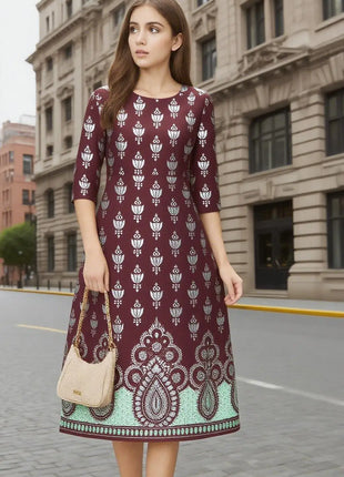 Muslim 2026 Dress Kurt Women Fashionable And Elegant National Style Straight Tube Casual Slit hem Abito Donna Turkish Abaya