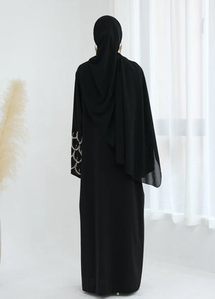 2025 Middle Eastern Islam Outfit for Muslim Women Luxury Dubai Modest Abaya Dress Eid Arabic Cardigan Plain Turkey Kaftan Robe