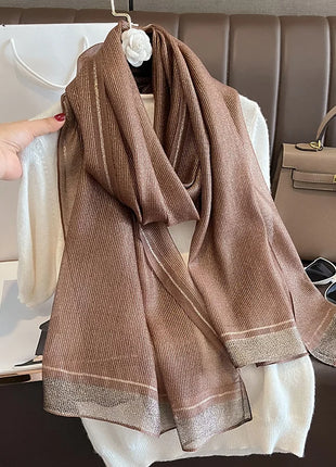 2023 New Women Scarf Winter Warm Solid Silk Wool Shawls Lady Wraps Bufanda Floral Pashmina Luxury Embroidery Warn Scarves