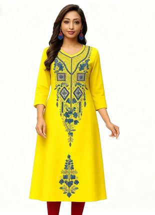 Muslim 2026 Women's Kurt Fashionable And Elegant Straight Tube Casual Slit hem Pattern Peacock Abito Donna Musulmana