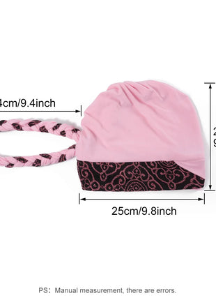 Head Scarf for Muslim Women Turban Cap Ladies Islamic Print Bonnet Hat Braid Headband Turbante Mujer Beanies Hats