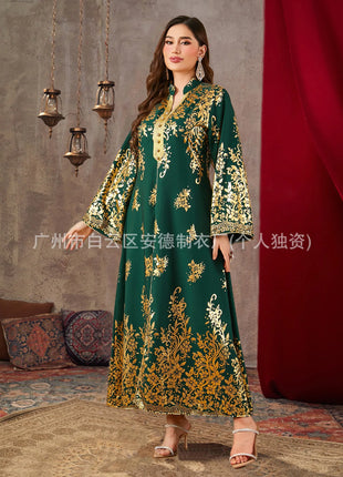 Eid Muslim Dress Women Party Abaya Print Ramadan Dresses Arab Long Robe Morocco Dubai Kaftan Islam Vestidos Jalabiya 2025