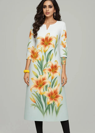 Kurt Women's Fashionable Dress With Straight Tube Casual Round Neck Design And Various Vacation Styles Kurdische Kleider