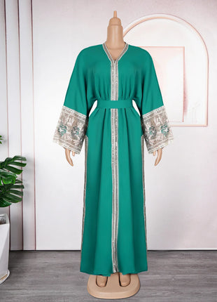 2026 Eid Mubarak Dubai Abayas Muslim Women Long Sleeve Dress Party Evening Gown Caftan Marocain Turkish Islamic Clothing Boubou