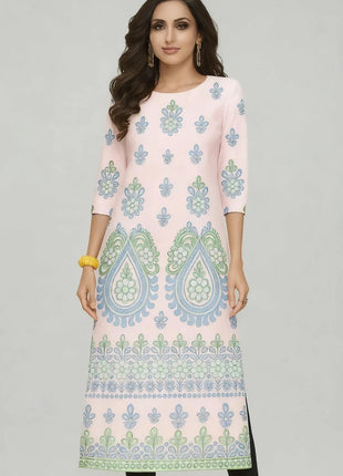 Muslim 2026 Dress Kurt Women's Fashionable And Elegant Slit Hem Kurtta Straight Tube Casual Modest Dress Abito Donna Musulmana