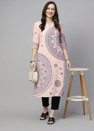 National style Women's Kurtta Casual Fashion Dress Long Sleeved Straight Tube Casual Ethnic Flower Muslim Kaftan Dresses Morocco