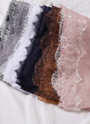 Wedding Style Muslim Soft Lace Hijab lslamic Plain Scarf Premium Chiffon Scarf Shawl Turban Headwraps Headband Foulard