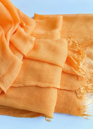 61 Colors Soft Cotton Viscose Scarf Rayon Material Muslim Hijab Mid Eastern Plain Solid Color Headscarf With Tassel