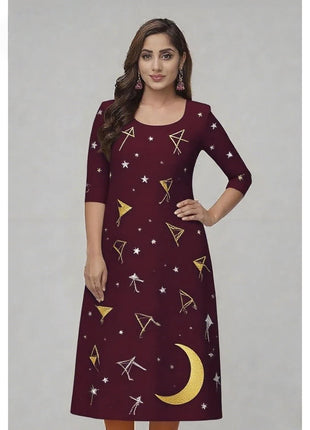 Muslim Peacock Kurtta Women Casual Fashion Dress National style Straight Tube Casual Ethnic Flower Abaya Musulmane Slit hem