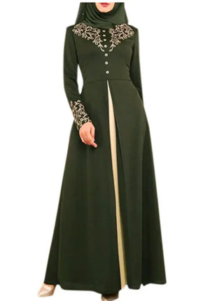 Muslim Dress Womens  Fashion Abaya Dubai  Appliques  Turkey   Women Elegant Long