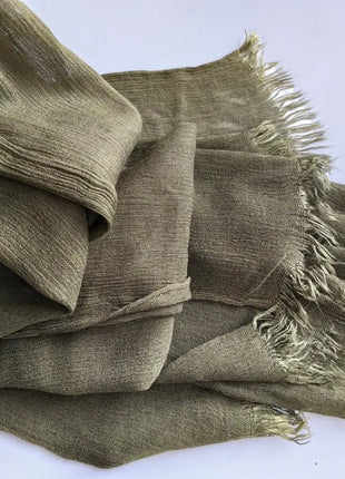 61 Colors Soft Cotton Viscose Scarf Rayon Material Muslim Hijab Mid Eastern Plain Solid Color Headscarf With Tassel