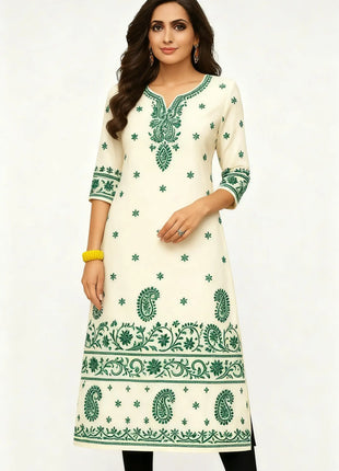 Muslim Dress Kurt Women's Fashionable And Elegant National Style Straight Tube Casual Round Neck Colorful Elephant Pattern Dress