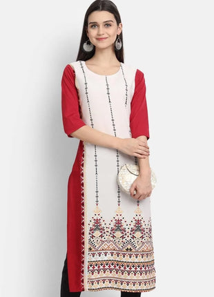 Muslim Kurtta Women's Casual Fashion Dress National Style Straight Tube Casual Ethnic Abito Donna Musulmana Slit hem