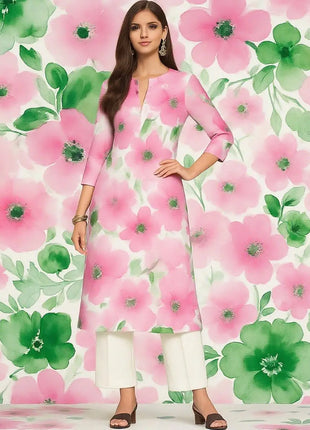 Muslim Dress Kurt Women's Fashionable And Elegant Straight Tube Casual Peacock Color Elephant Pattern Abaya Femme Dubaï