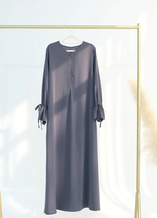 Ramadan Arabic Muslim Women Modest Dress 2025 Elegant Dubai Plain Abaya Islamic Church Clothing Fashion Loose Turkey Solid Robe