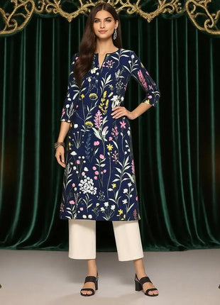 Muslim Women's Kurt Fashionable And Elegant Peacock Straight Tube Casual Comfortable Dress 2026 Abito Donna Musulmana