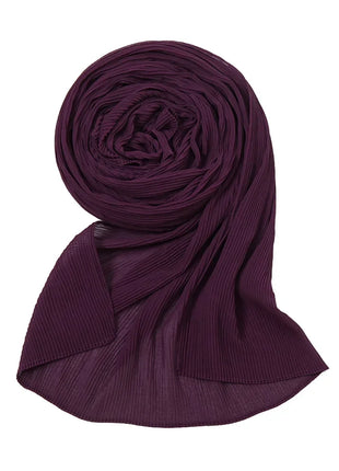 Big Size Pleated Chiffon Hijab Scarf for Muslim Women Turban Pashmina Shawls and Scarves Women Bandana Headband Hijabs Headscarf