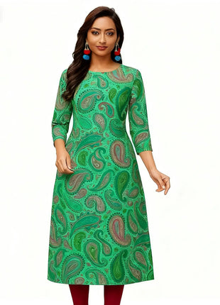 Muslim Dress Kurt Women's Fashionable Elegant Straight Tube Casual Flowers Color Elephant Pattern Abito Donna Musulmana Slit hem
