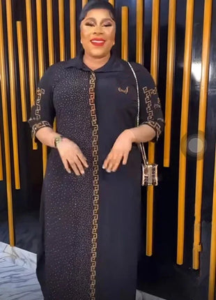 2025  Ethnic Costum loose elegant dress fashion luxury XXL~XXXL