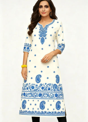 Muslim Dress Kurt Women's Fashionable And Elegant National Style Straight Tube Casual Round Neck Colorful Elephant Pattern Dress