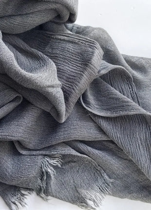 61 Colors Soft Cotton Viscose Scarf Rayon Material Muslim Hijab Mid Eastern Plain Solid Color Headscarf With Tassel