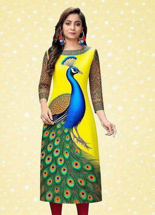 Muslim Dress Kurt Womens Fashionable Elegant National style Straight Tube Casual Slit hem Elephant Pattern Abito Donna Musulmana