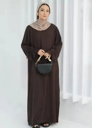 Eid Islamic Modest Dress for Women Abaya Lace-up Sleeve Morocco Casual Ramadan Vestidos Prayer Kaftan Dubai Muslim Long Robe